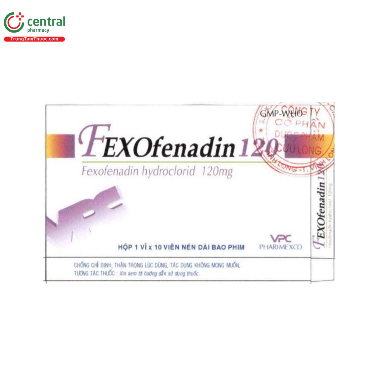 fexofenadin 120 pharimexco 2 N5772