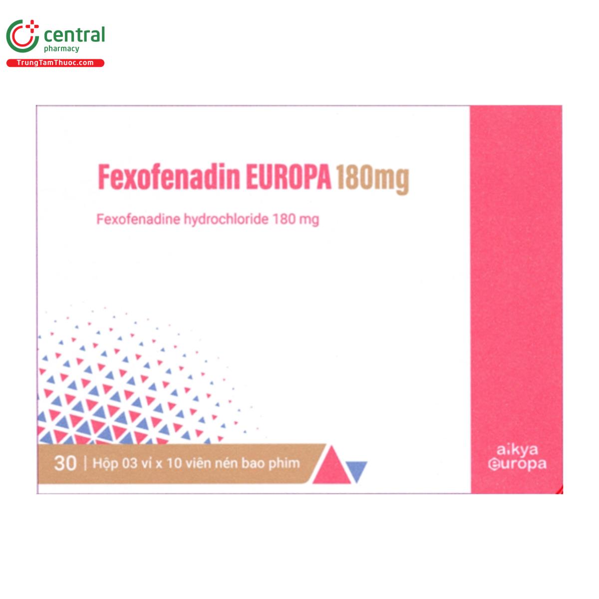 fexofenadin europa 180mg 1 N5530 fexofenadin europa 180mg 1 N5530