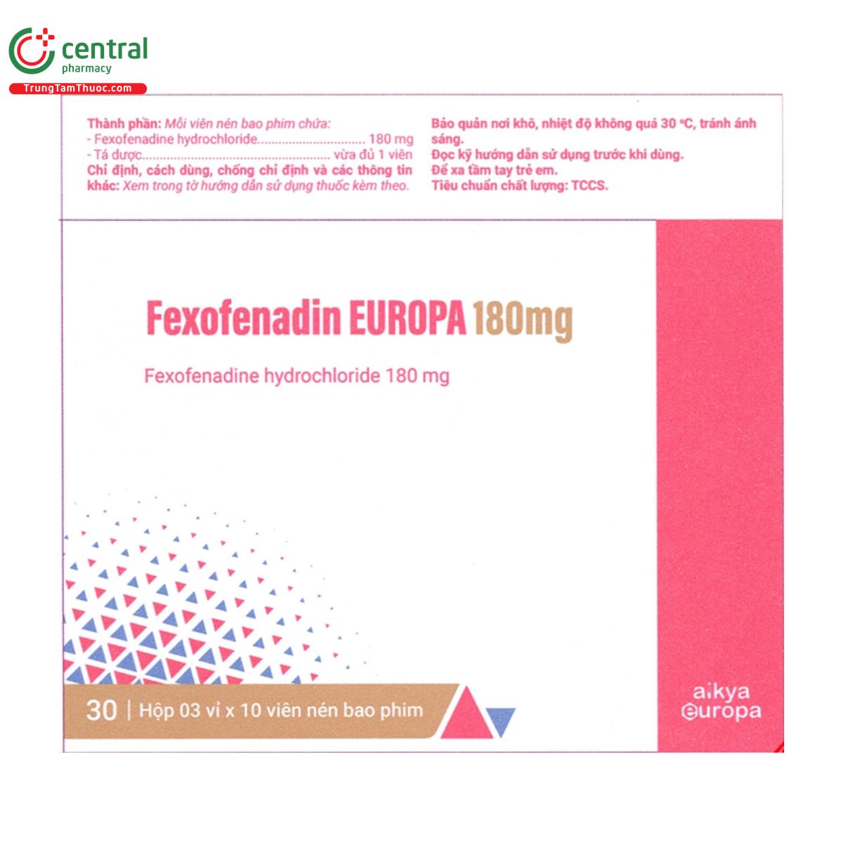 fexofenadin europa 180mg 2 F2881 fexofenadin europa 180mg 2 F2881