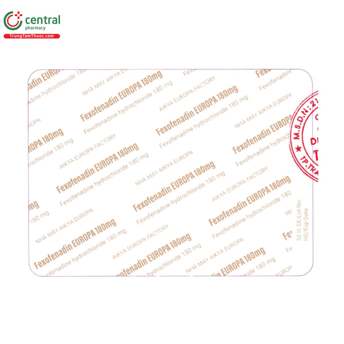 fexofenadin europa 180mg 5 U8747 fexofenadin europa 180mg 5 U8747