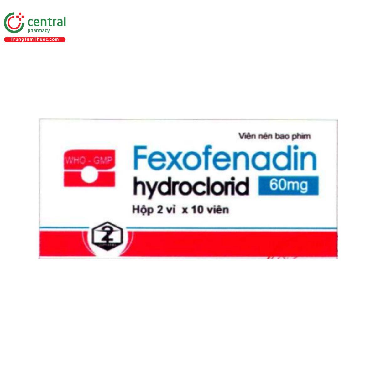 fexofenadin hydroclorid 60mg 1 C0142 fexofenadin hydroclorid 60mg 1 C0142