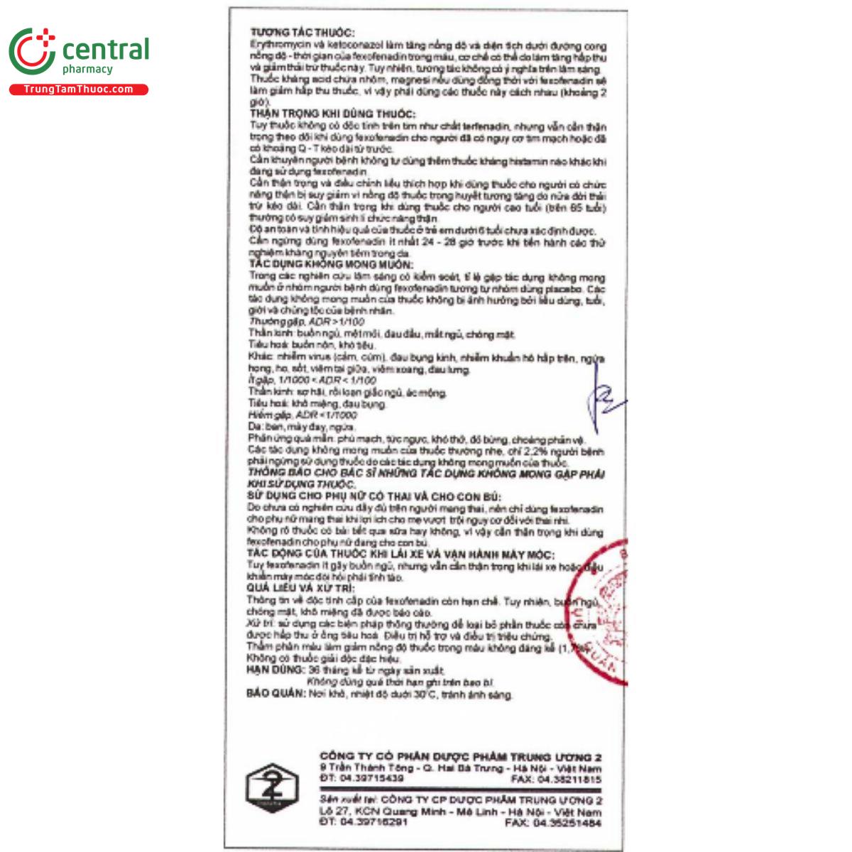 fexofenadin hydroclorid 60mg 7 G2548 fexofenadin hydroclorid 60mg 7 G2548