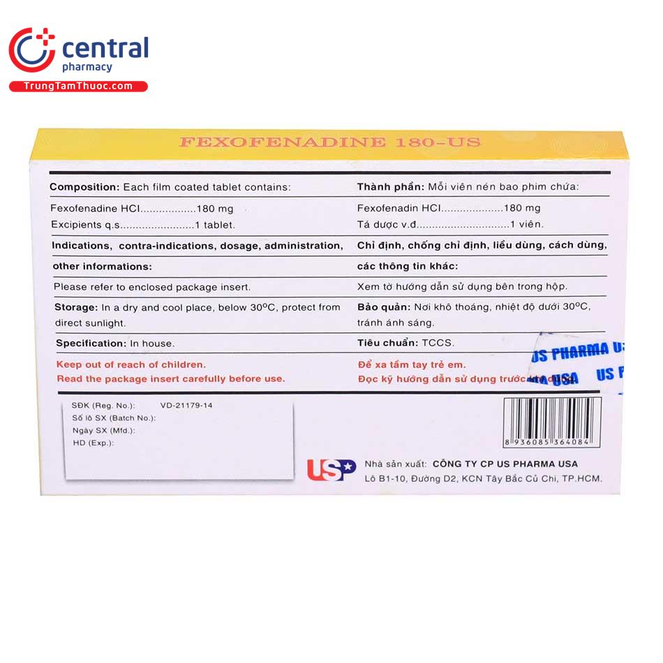 fexofenadine180usttt8 F2336