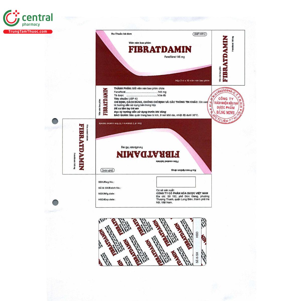 fibratdamin 145mg 2 J3116