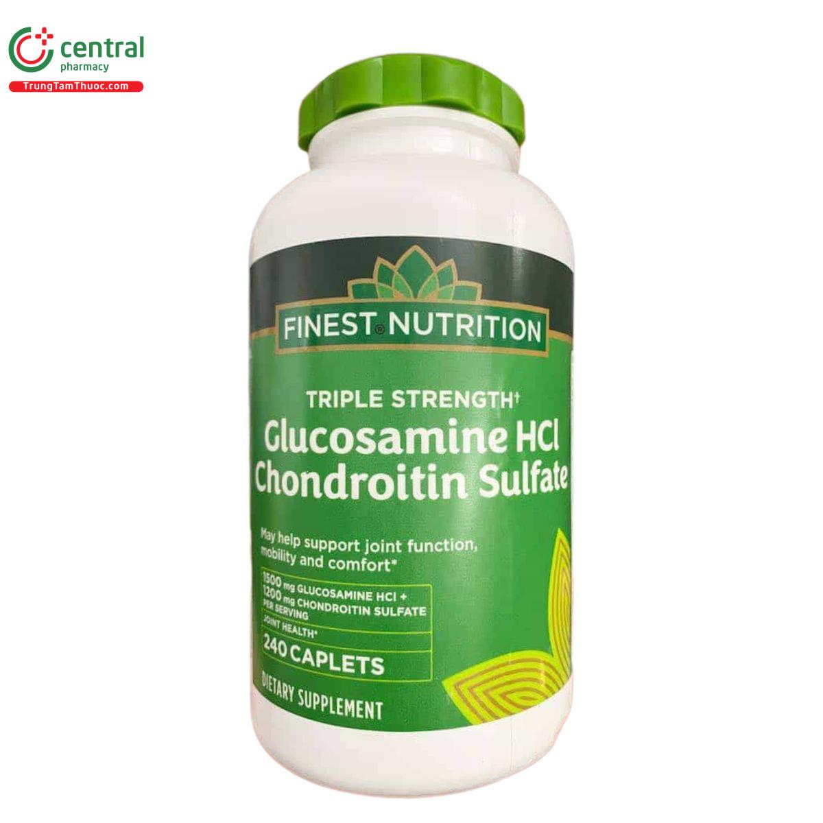 finest nutrition triple strength glucosamine hcl chondroitin sulfate 1 Q6218