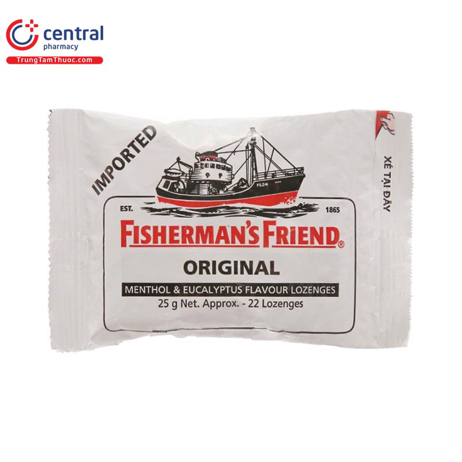 Kẹo ngậm cay con tàu Fisherman's Friend Vị Khuynh Diệp gói 25g