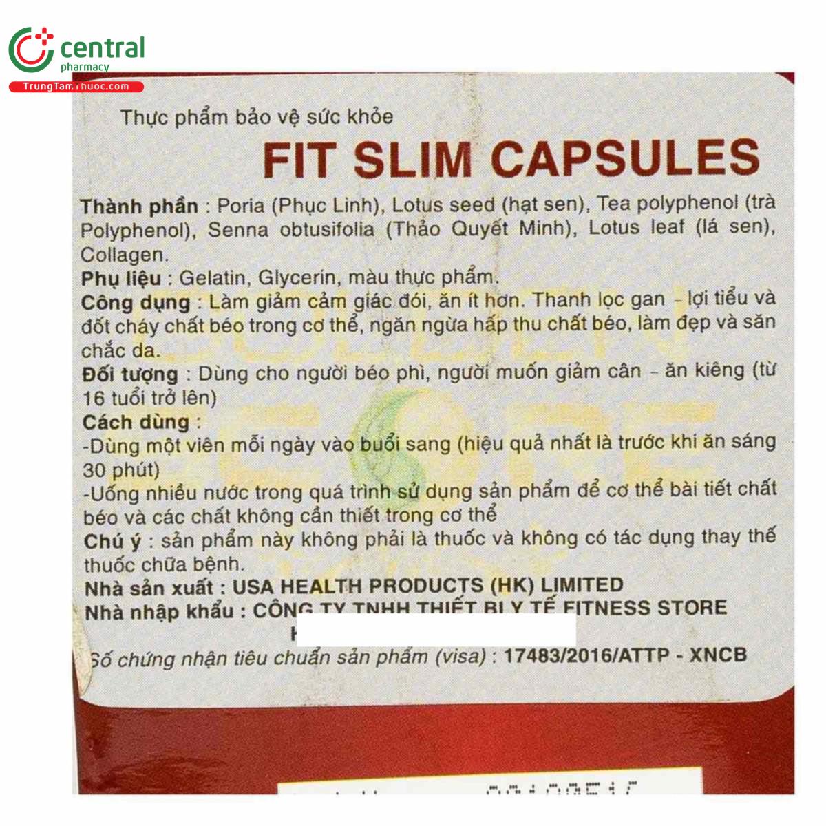 fit slim capsules 012 H3462