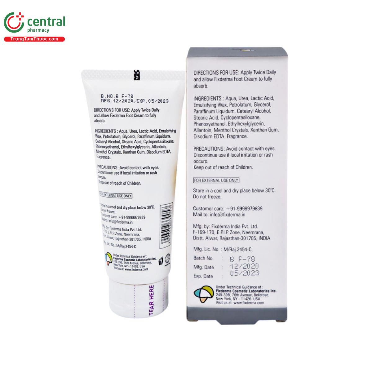 fixderma foot cream 07 U8770