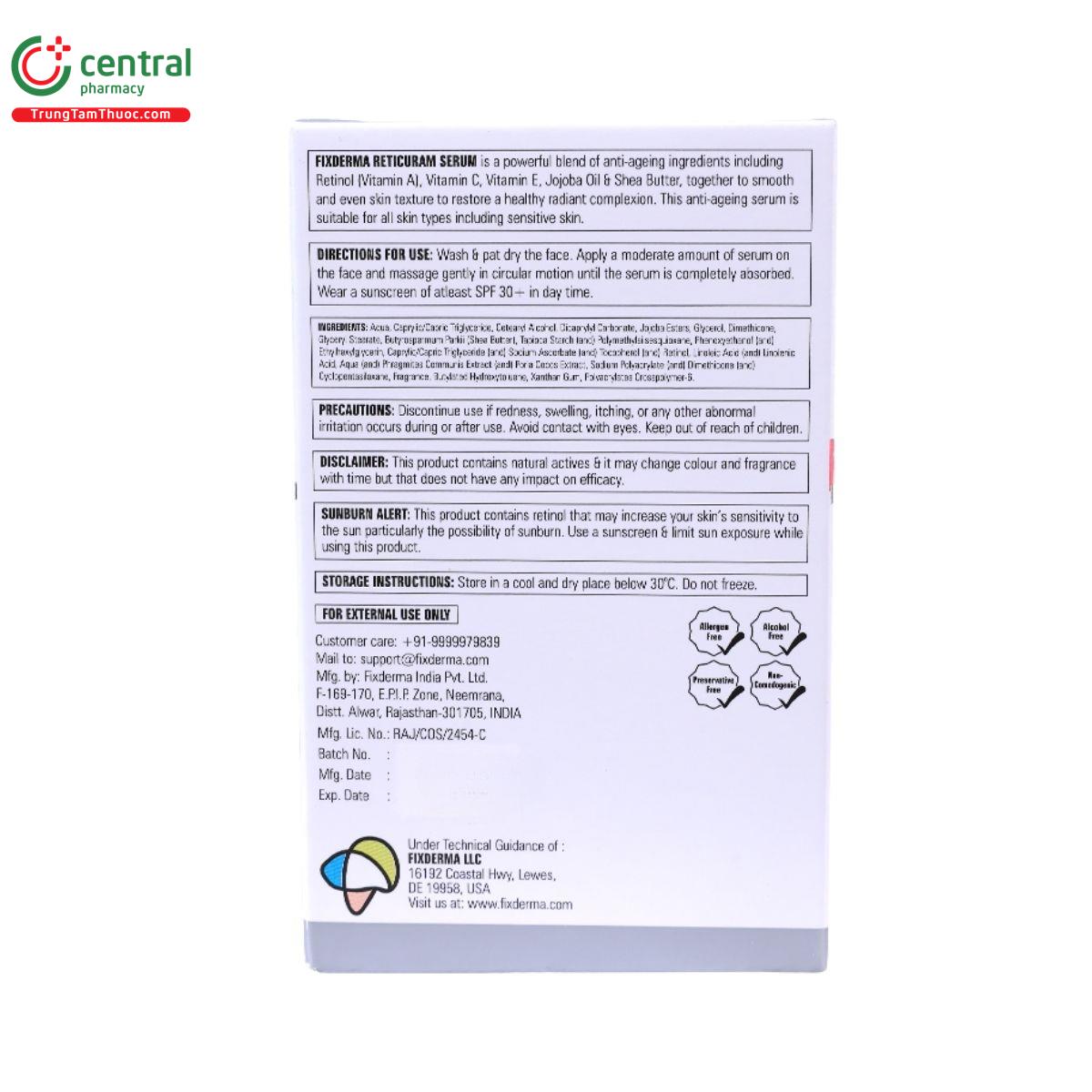 fixderma reticuram 3 R7467 fixderma reticuram 3 R7467