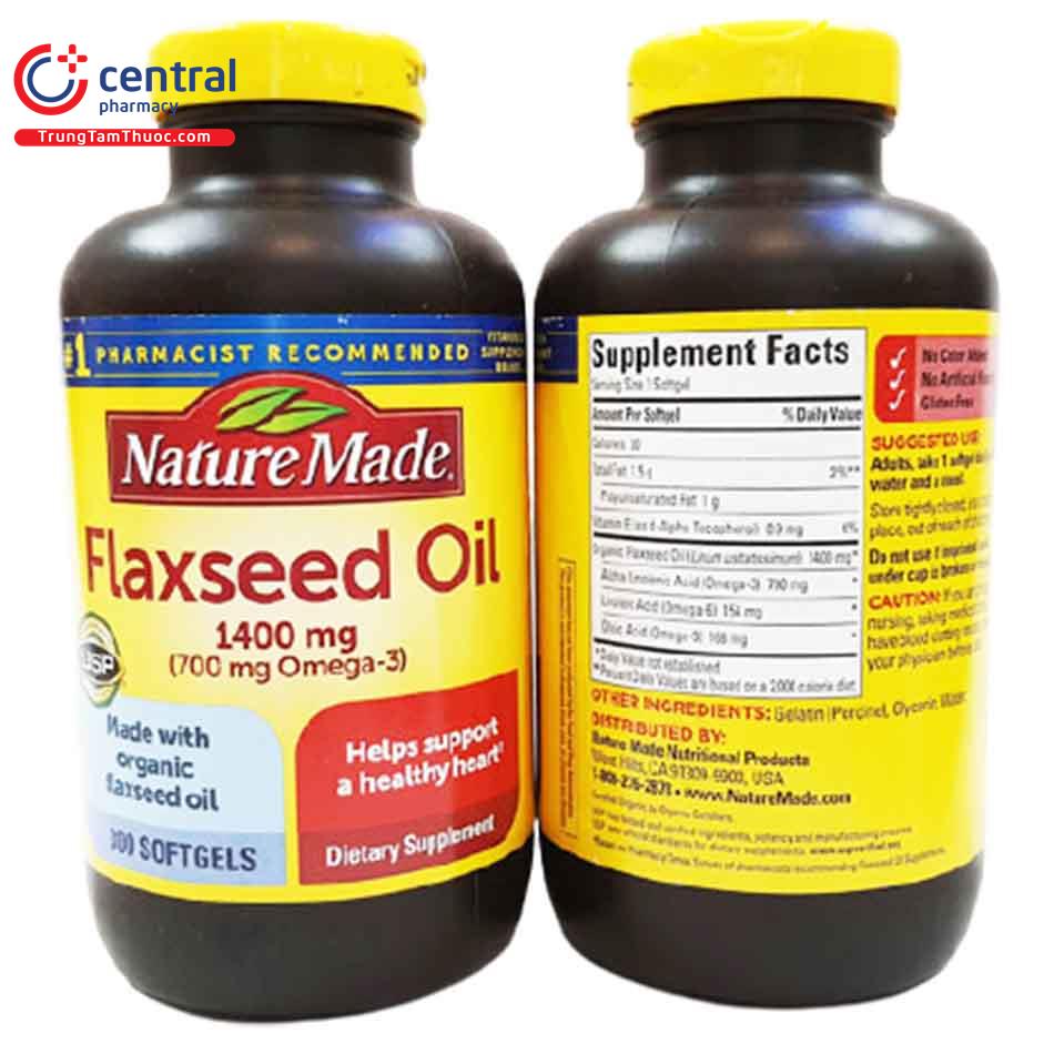 flaxseed oil nature made 1400mg 8 Q6211