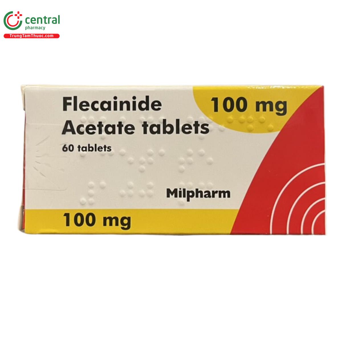 Thuốc Flecainide Acetate Tablets 100mg Milpharm chống loạn nhịp tim