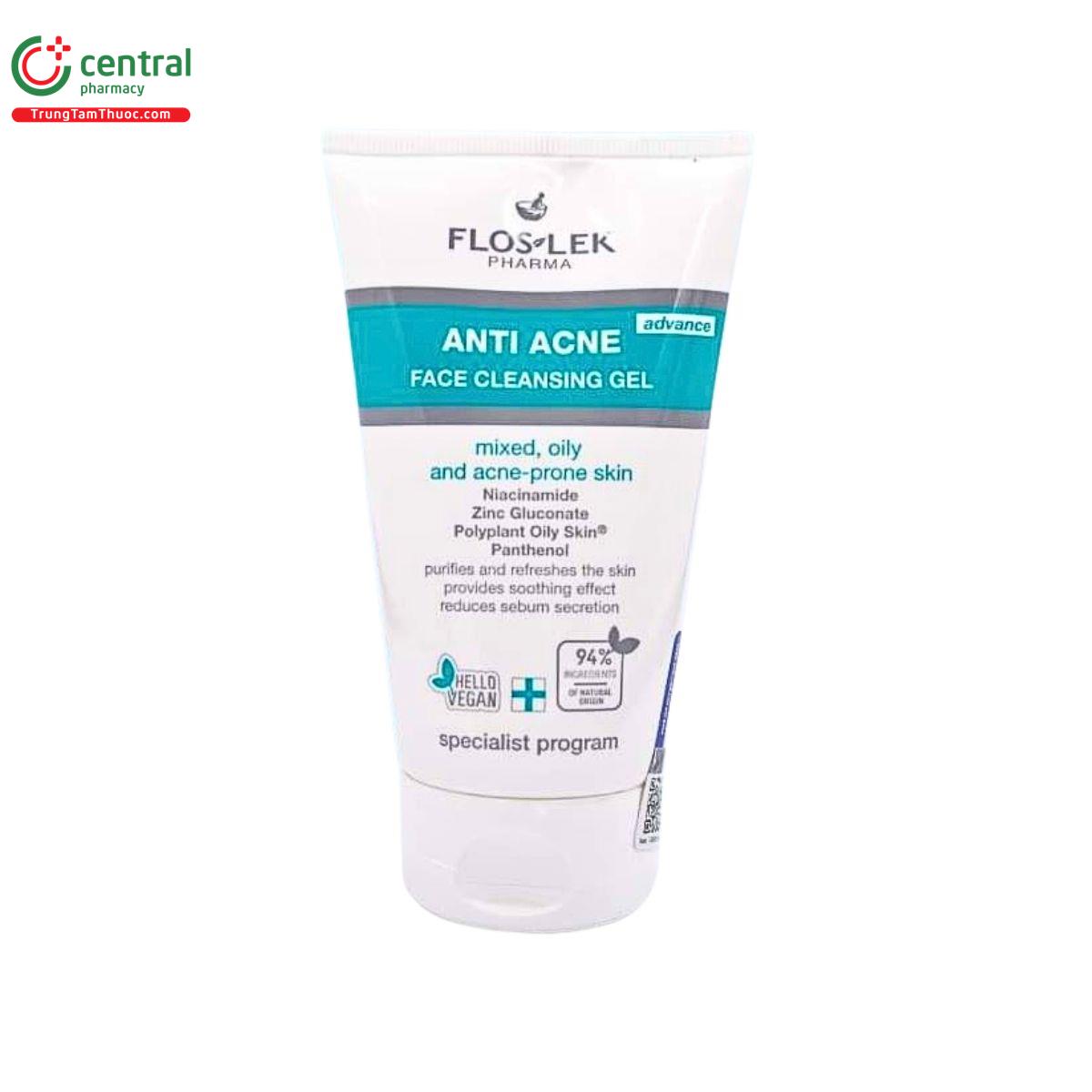 floslek anti acne face cleansing gel 2 N5084