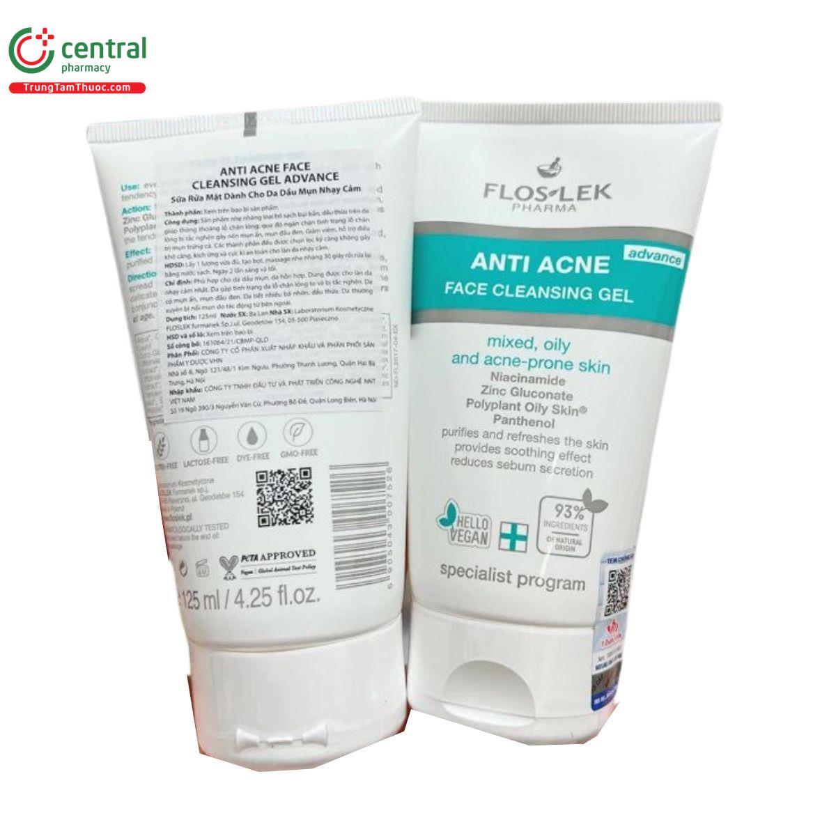 floslek anti acne face cleansing gel 4 A0621