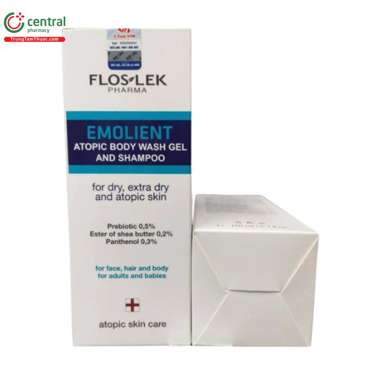 floslek emolient atopic body wash gel and shampoo 4 F2757