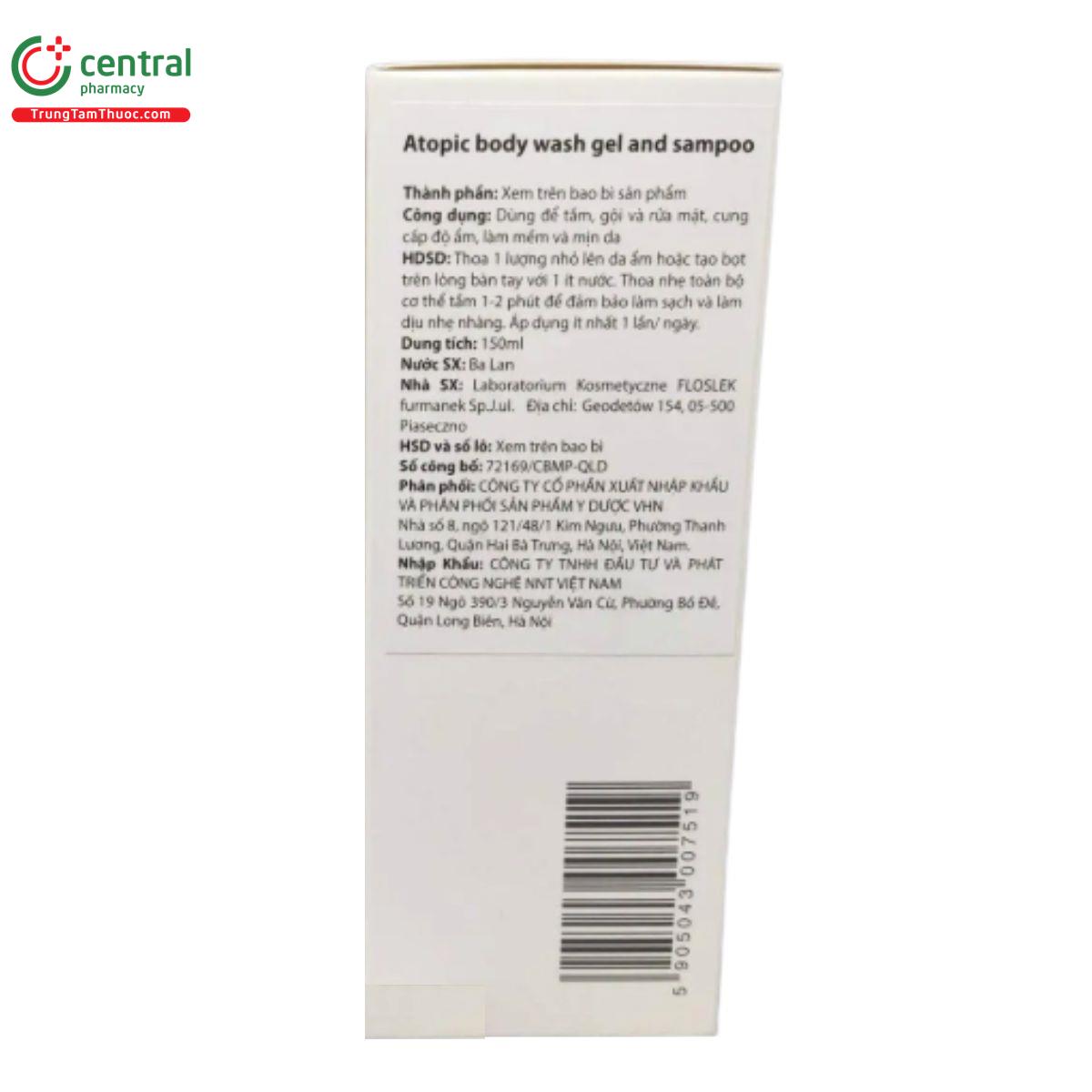 floslek emolient atopic body wash gel and shampoo 6 S7032