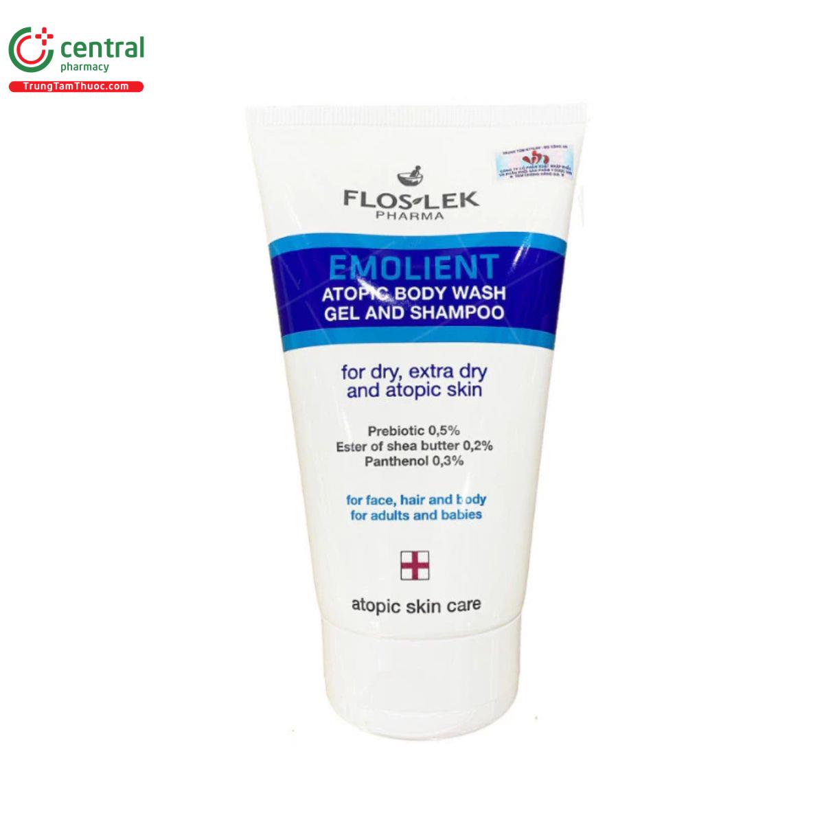 floslek emolient atopic body wash gel and shampoo 8 E1658