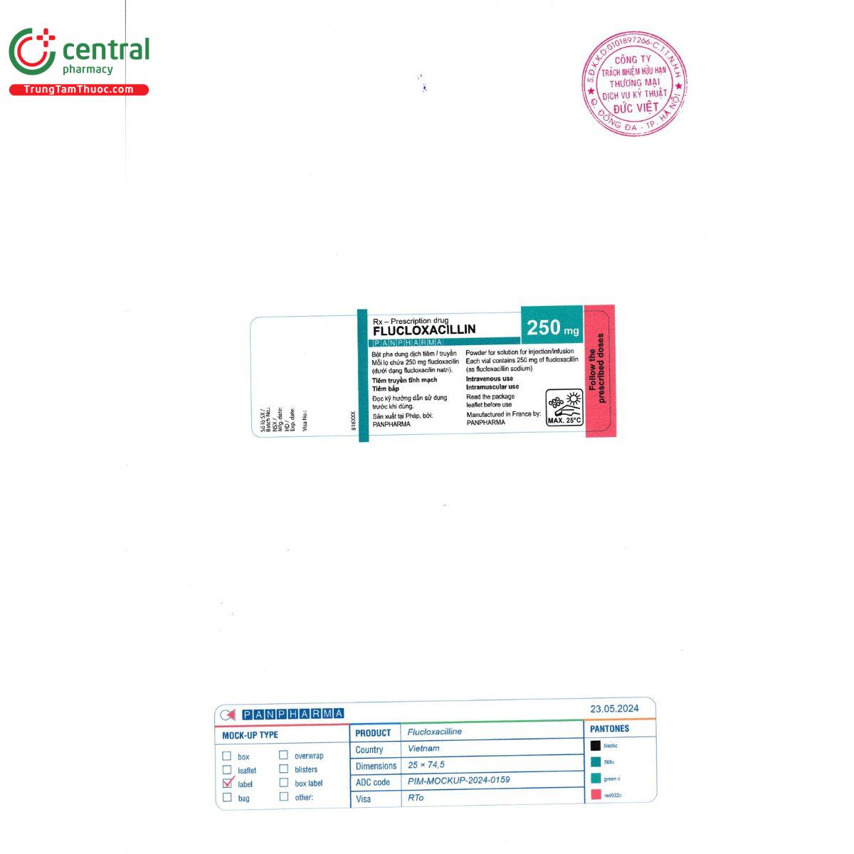 flucloxacillin panpharma 250mg 3 U8215 flucloxacillin panpharma 250mg 3 U8215