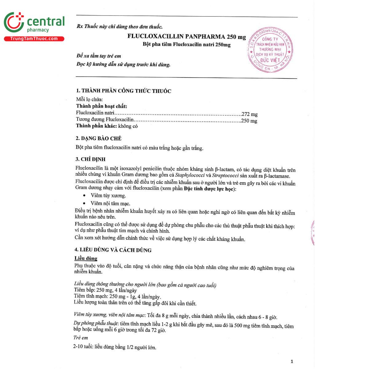 flucloxacillin panpharma 250mg 4 N5578 flucloxacillin panpharma 250mg 4 N5578