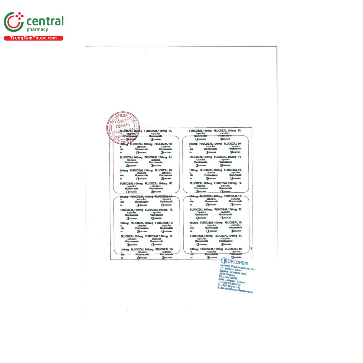 flucozal 100mg 3 D1356