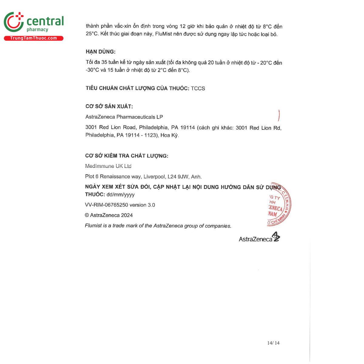flumist 16 J3462 flumist 16 J3462