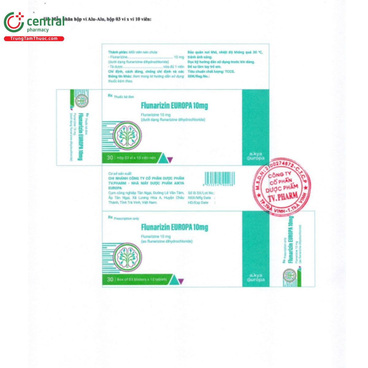 flunarizin europa 10mg 3 G2831
