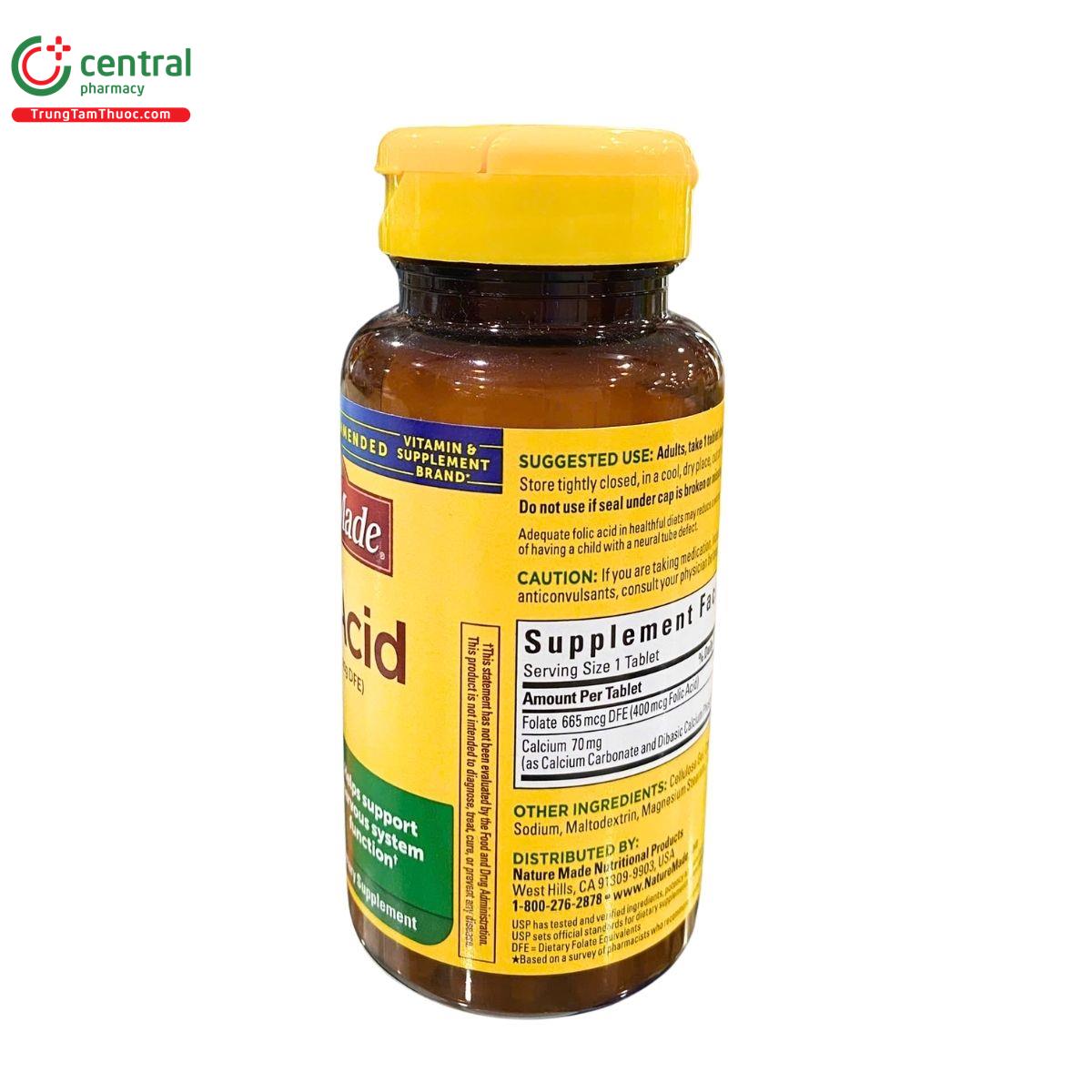 folic acid 400mcg nature made 2 A0740