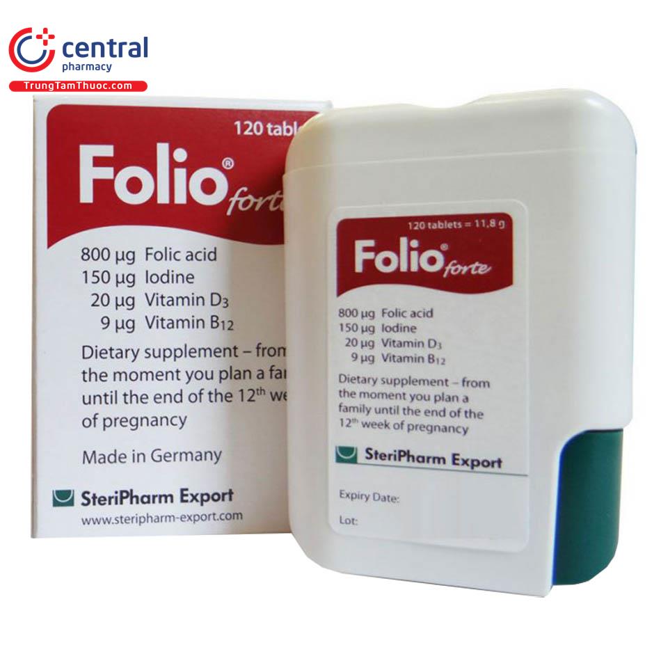 [CHÍNH HÃNG Thuốc Folio forte bổ sung đầy đủ dưỡng chất cho mẹ bầu