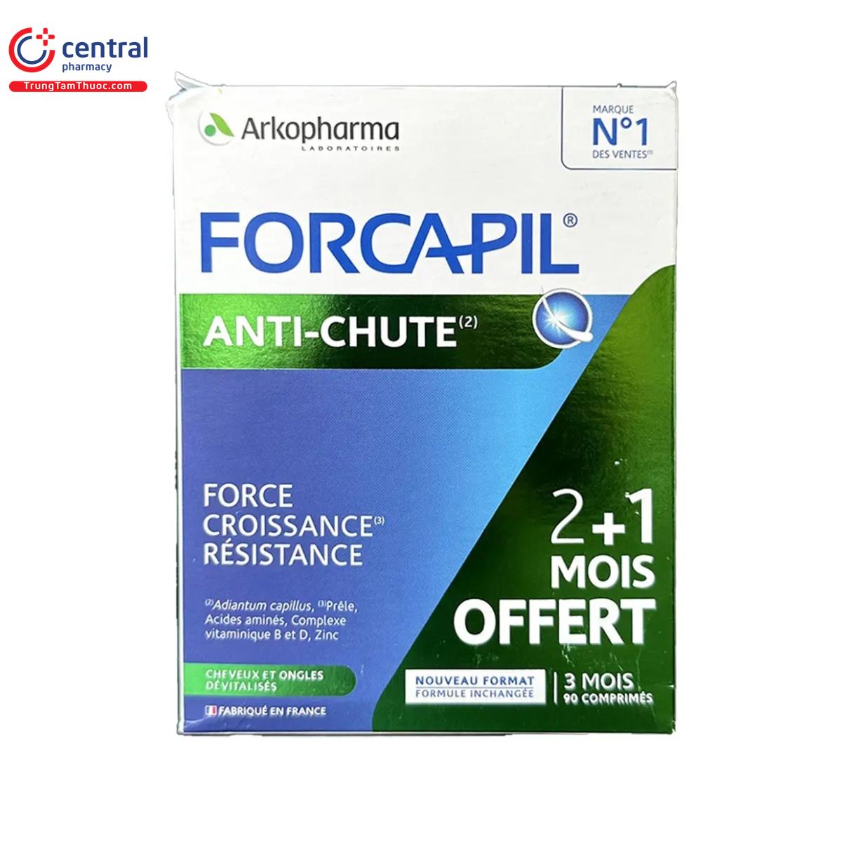 [CHÍNH HÃNG] Forcapil Anti-Chute - Ngăn ngừa rụng tóc