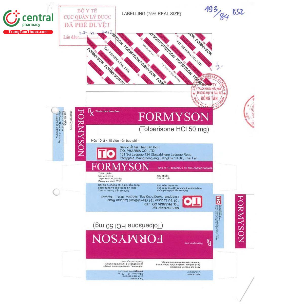 formyson 50mg 3 T8168 formyson 50mg 3 T8168