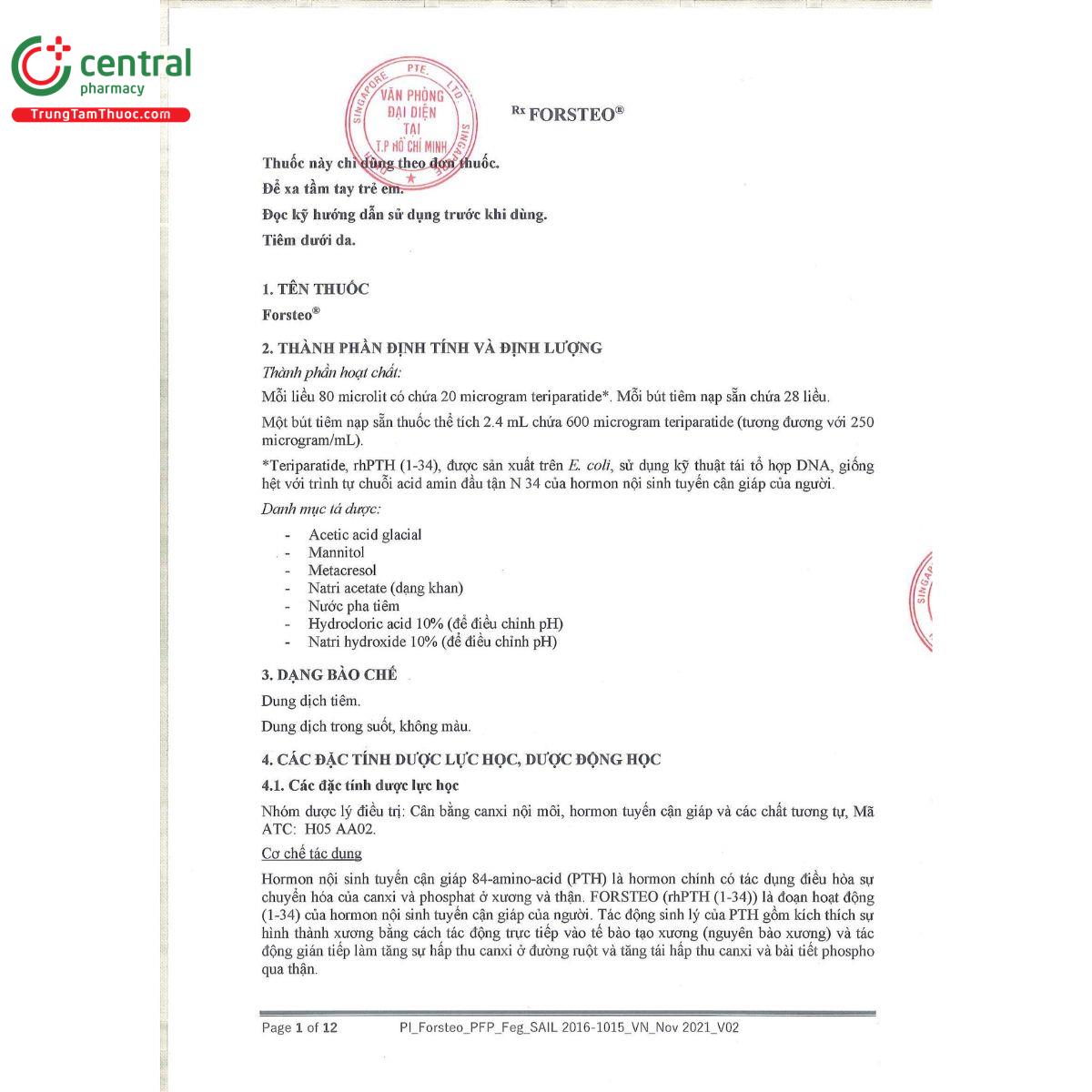 forsteo 4 V8053 forsteo 4 V8053