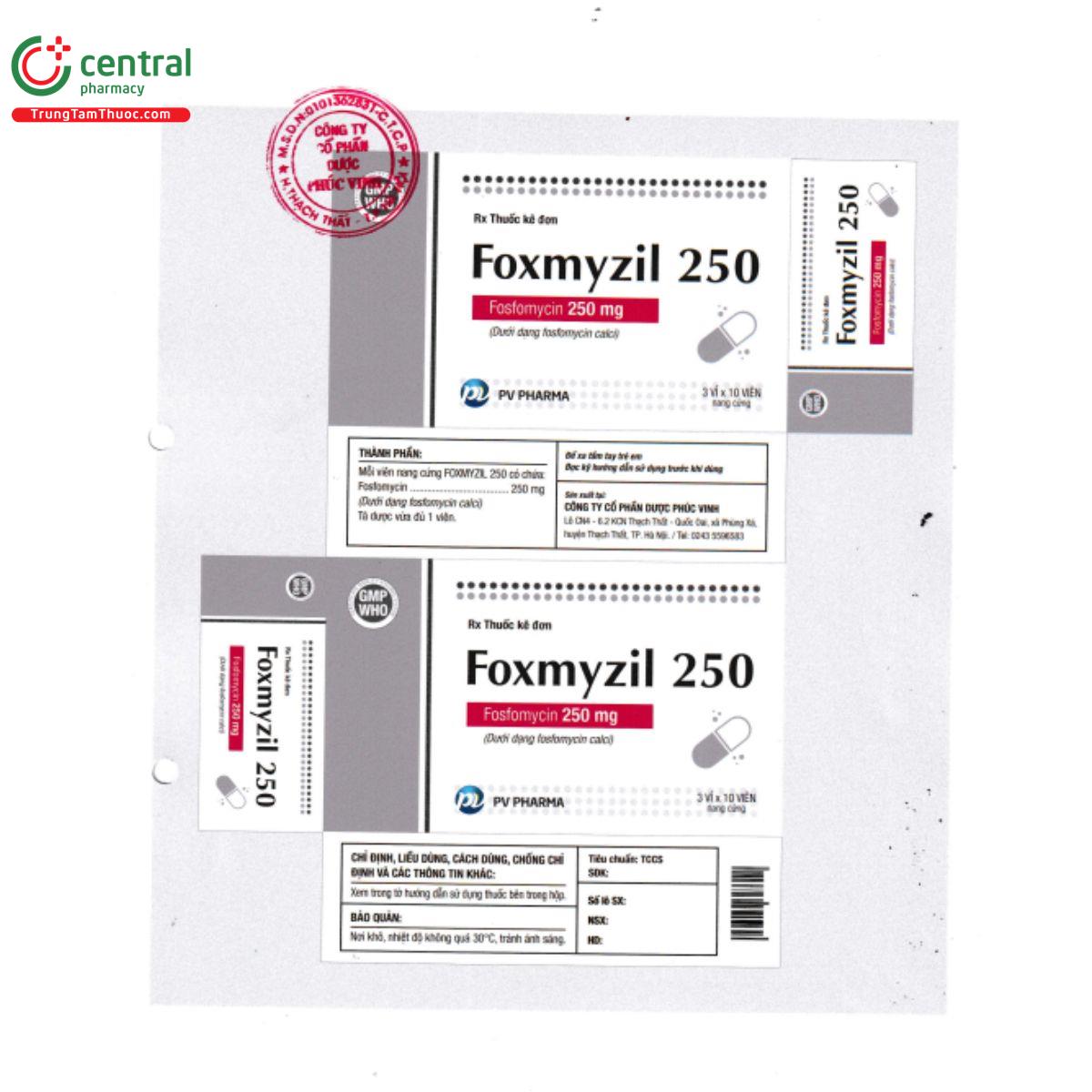 foxmyzil 250mg 3 F2855 foxmyzil 250mg 3 F2855