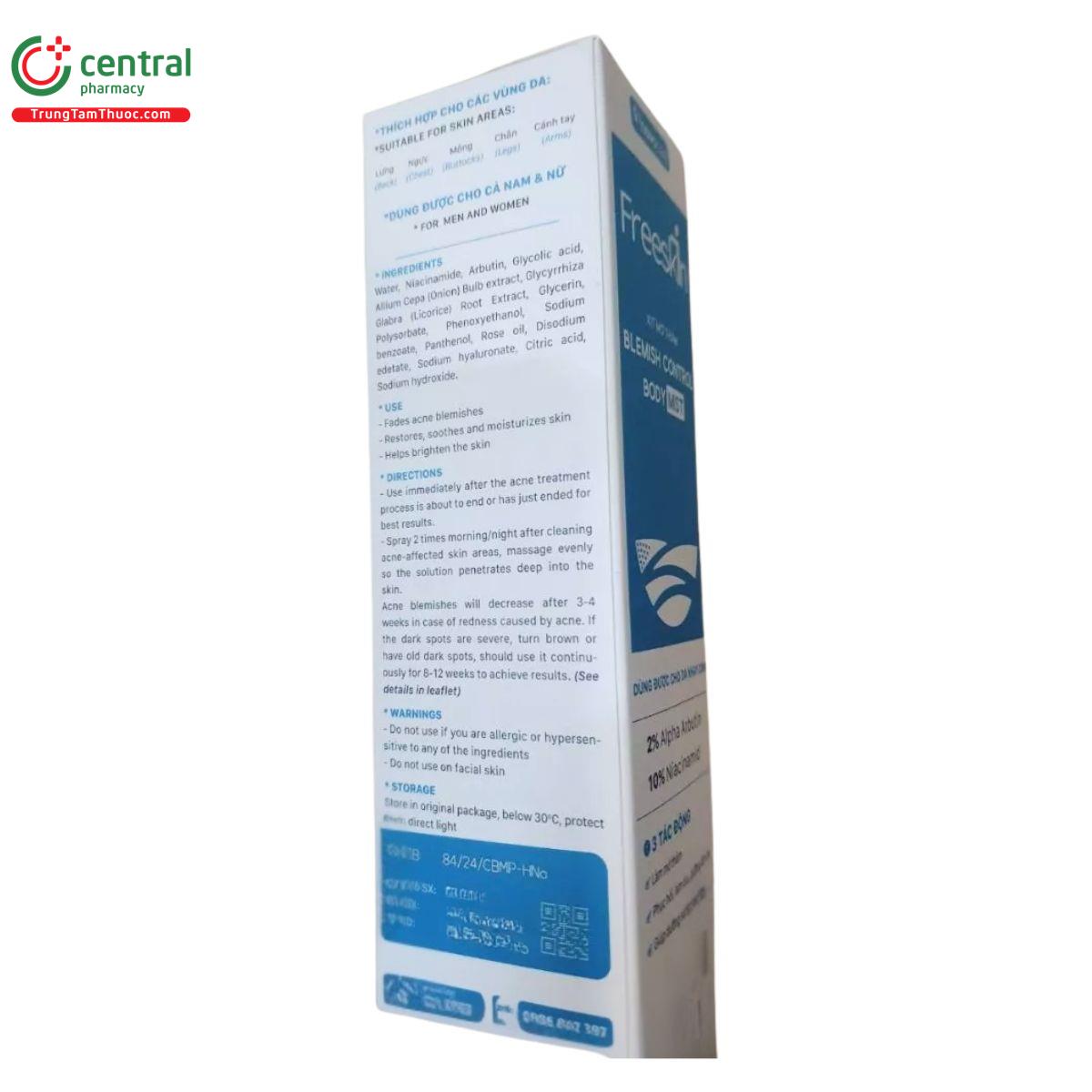 freeskin blemish control body mist 3 K4048 freeskin blemish control body mist 3 K4048