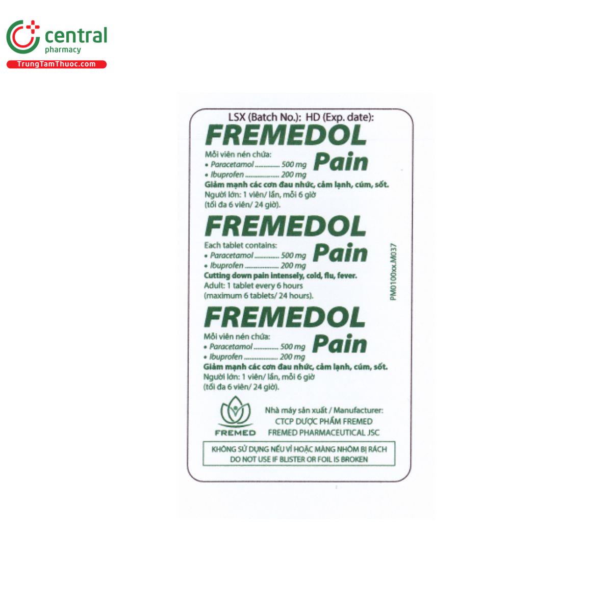 fremedol pain 6 K4678