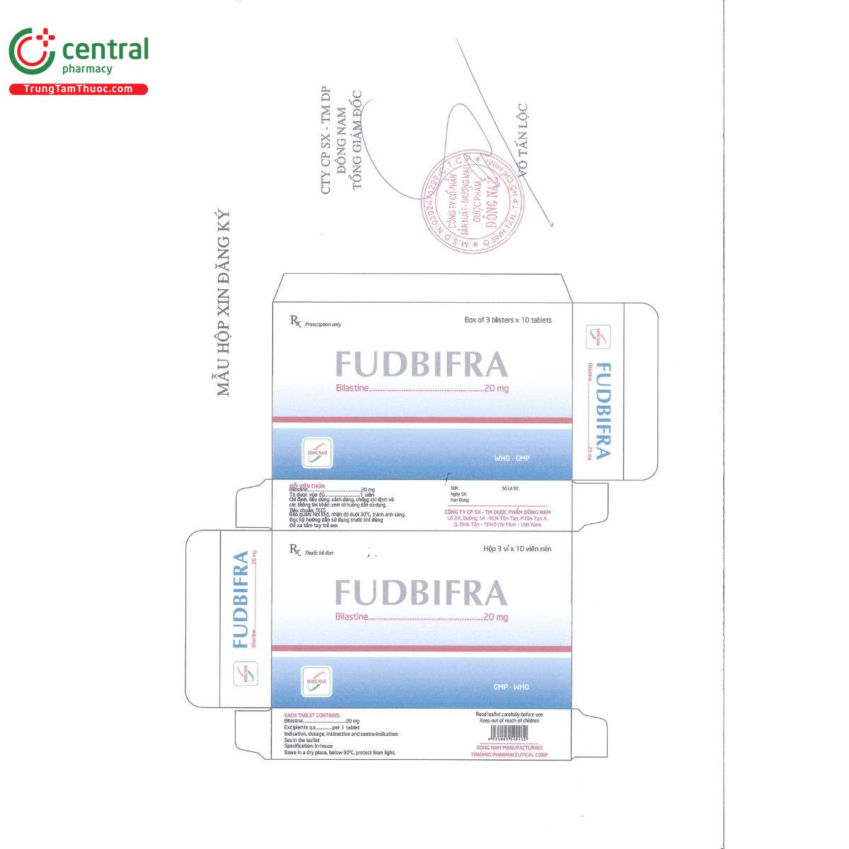 fudbifra 20mg 1 U8662