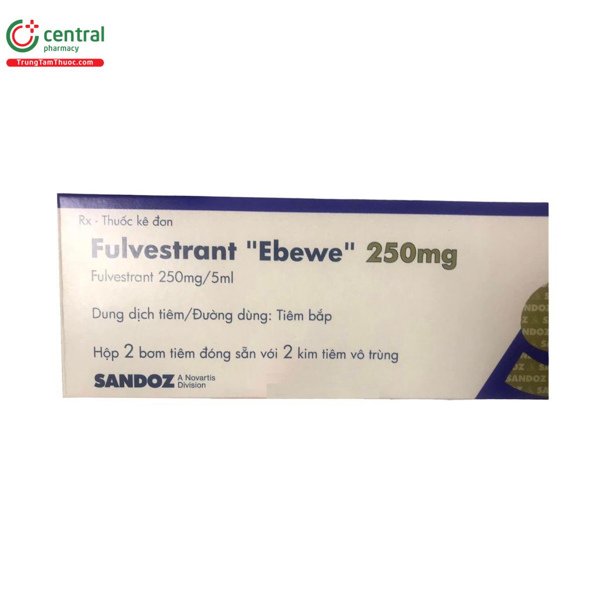 Thuốc Fulvestrant Ebewe 250mg điều trị ung thư vú giá bao nhiêu?