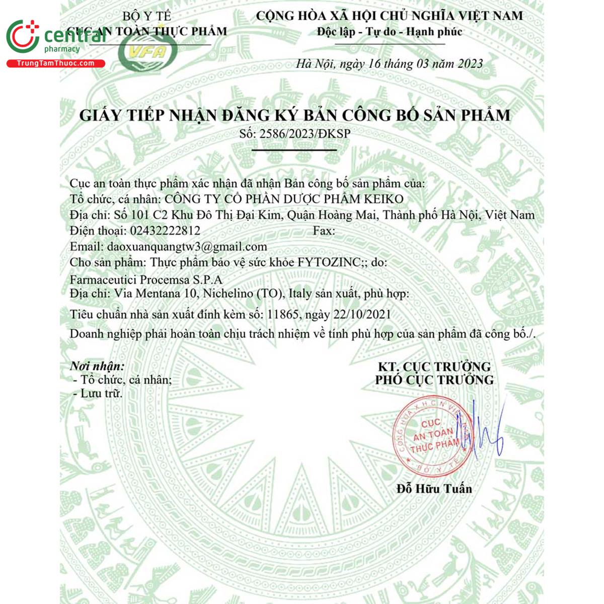 fytozinc 5 L4481 fytozinc 5 L4481