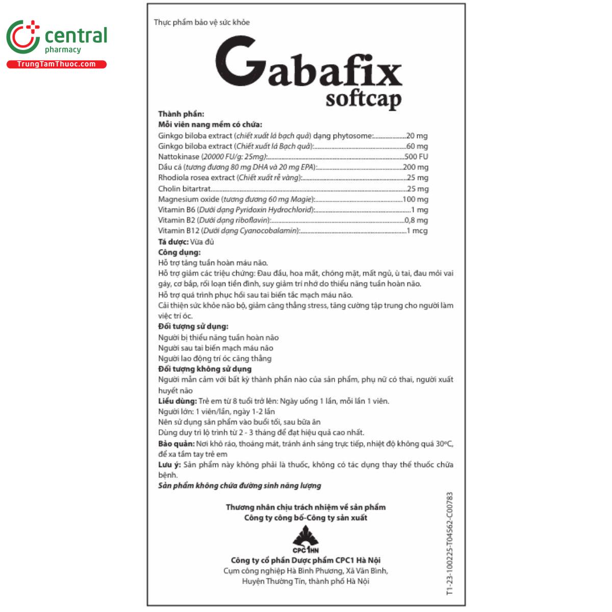 gabafix softcap 4 O6480