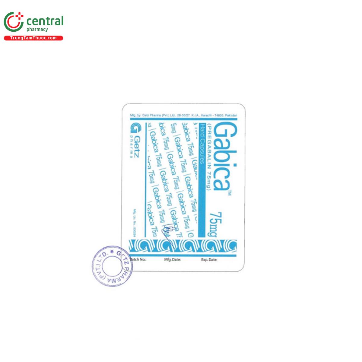 gabica 75mg 4 M4338 gabica 75mg 4 M4338