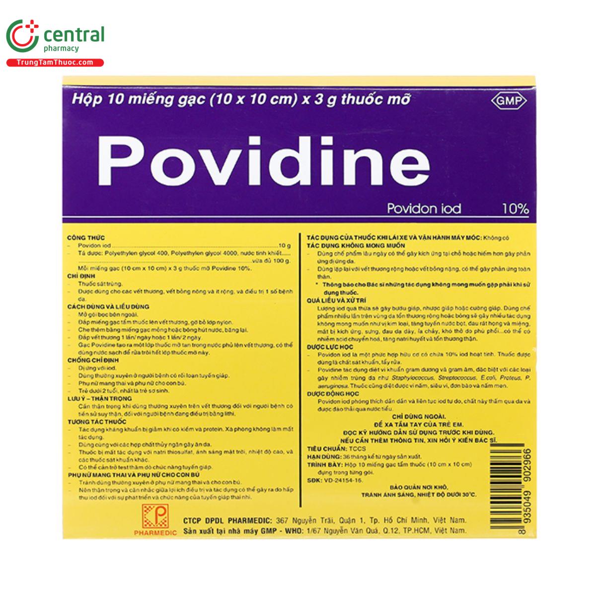 gac povidine pharmedic 1 F2260