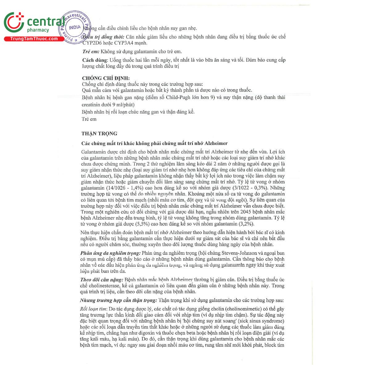galantamine 4mg ml oral solution 5 M5566