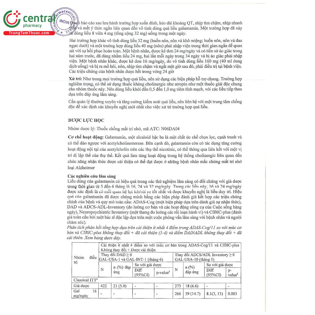 galantamine 4mg ml oral solution 9 H3718