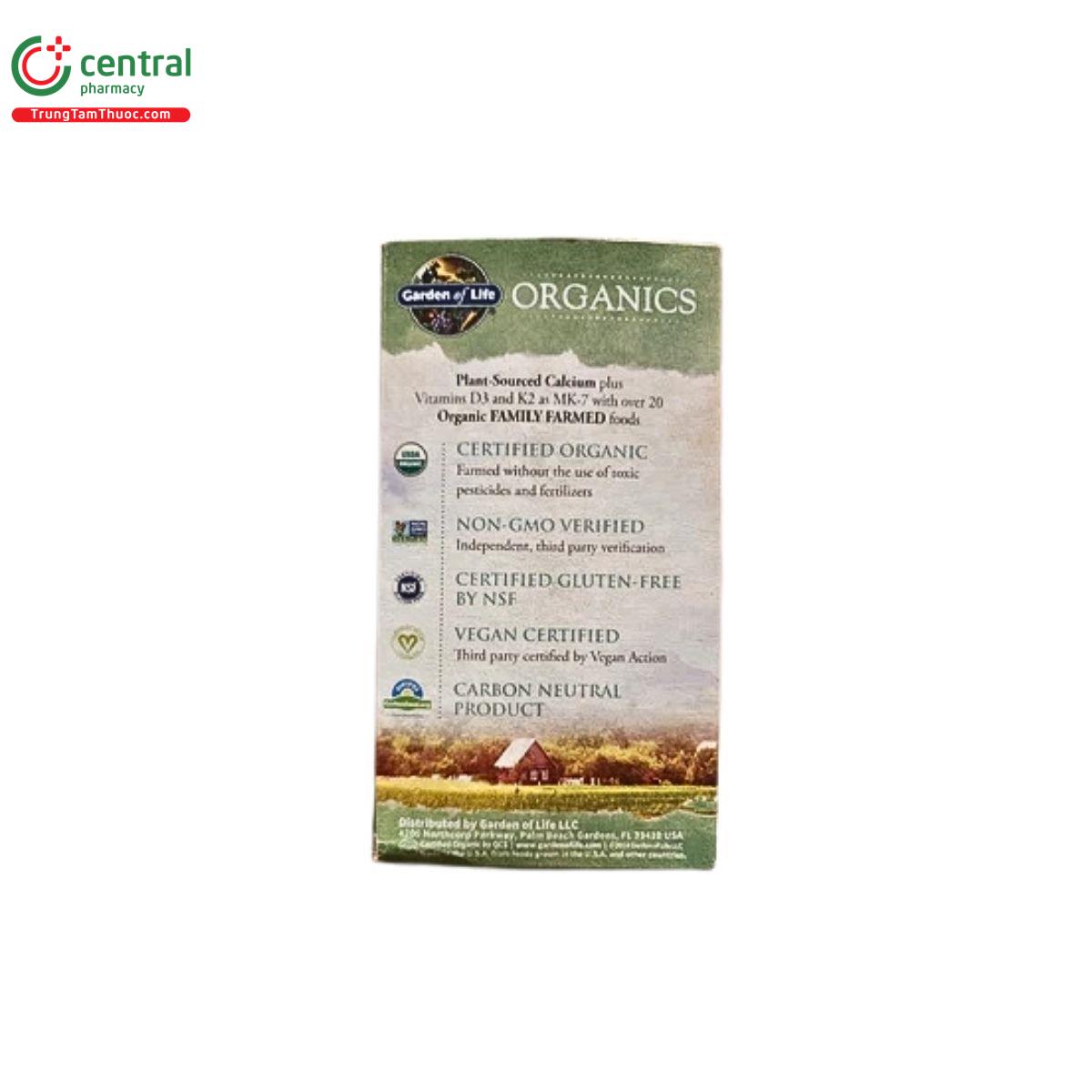 garden of life organic plant calcium 6 Q6817