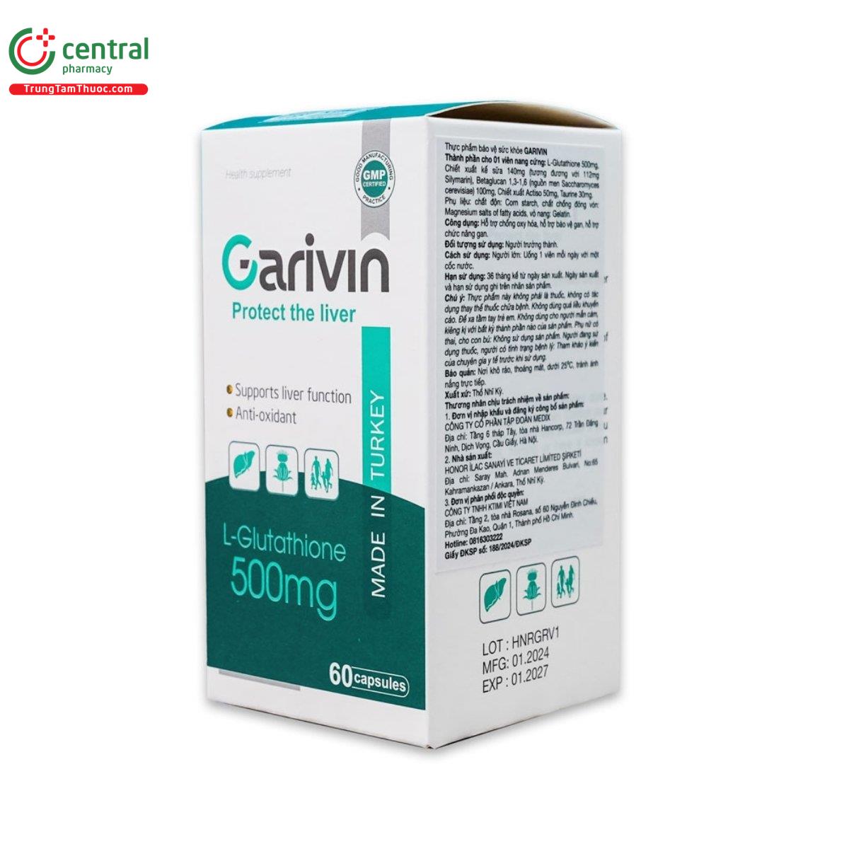garivin l glutathione 500mg 2 O5380