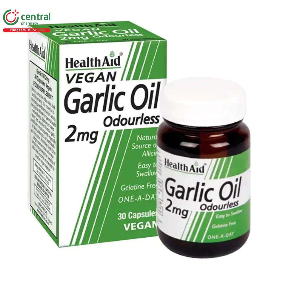 garlic oil odourless 2mg healthaid 1 H3658