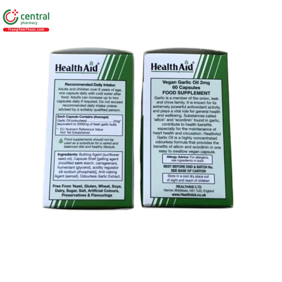 garlic oil odourless 2mg healthaid 4 B0024