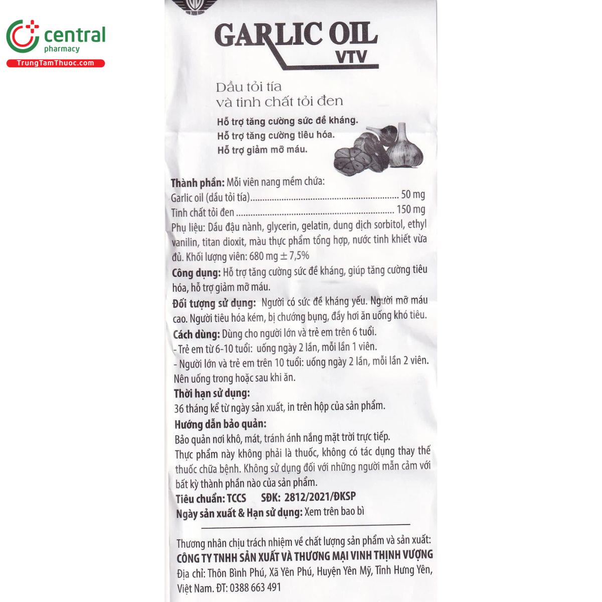 garlic oil vtv 15 O5870