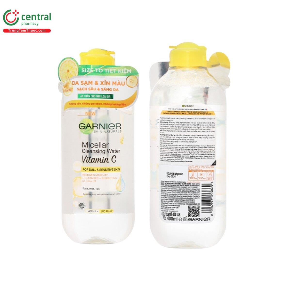 garnier micellar cleansing water vitamin c 4 V8506