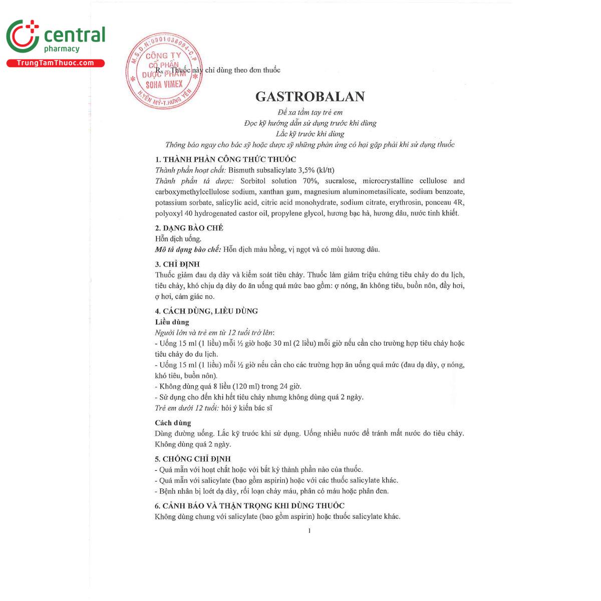 gastrobalan 35mg ml 1 O5422