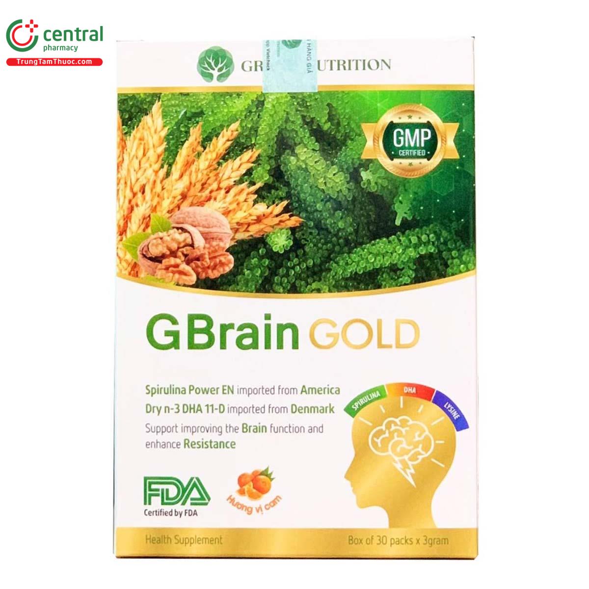 Cốm GBrain Gold - Tăng cường miễn dịch, giúp trẻ ăn ngon miệng