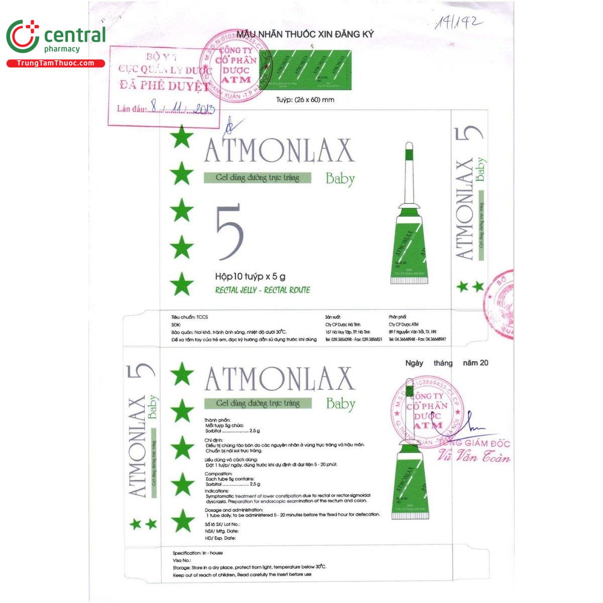 gel atmonlax 8 B0830 gel atmonlax 8 B0830